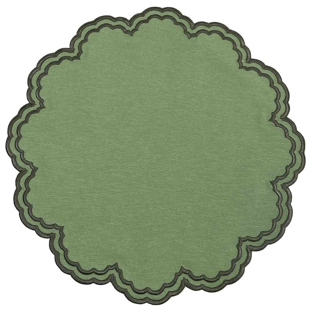 The Bettina Placemat - Fern and Cocoa (Set of 4)