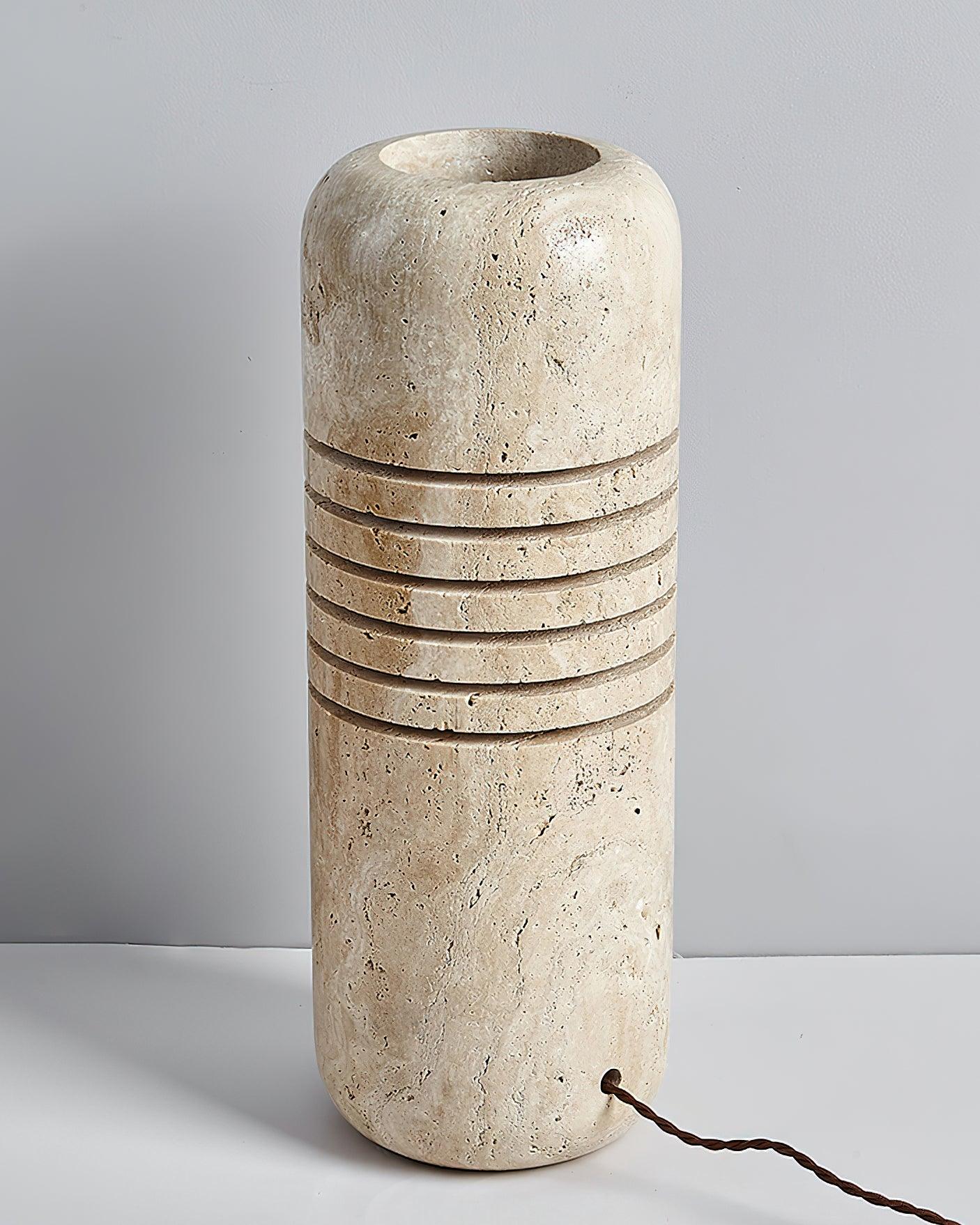 Big Stone Bucket Floor Lamp 6.9"