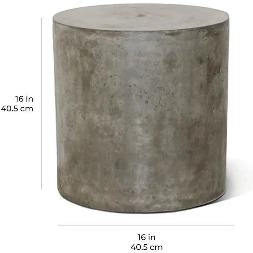 Bill Accent Table - Ebony White Outdoor End Table