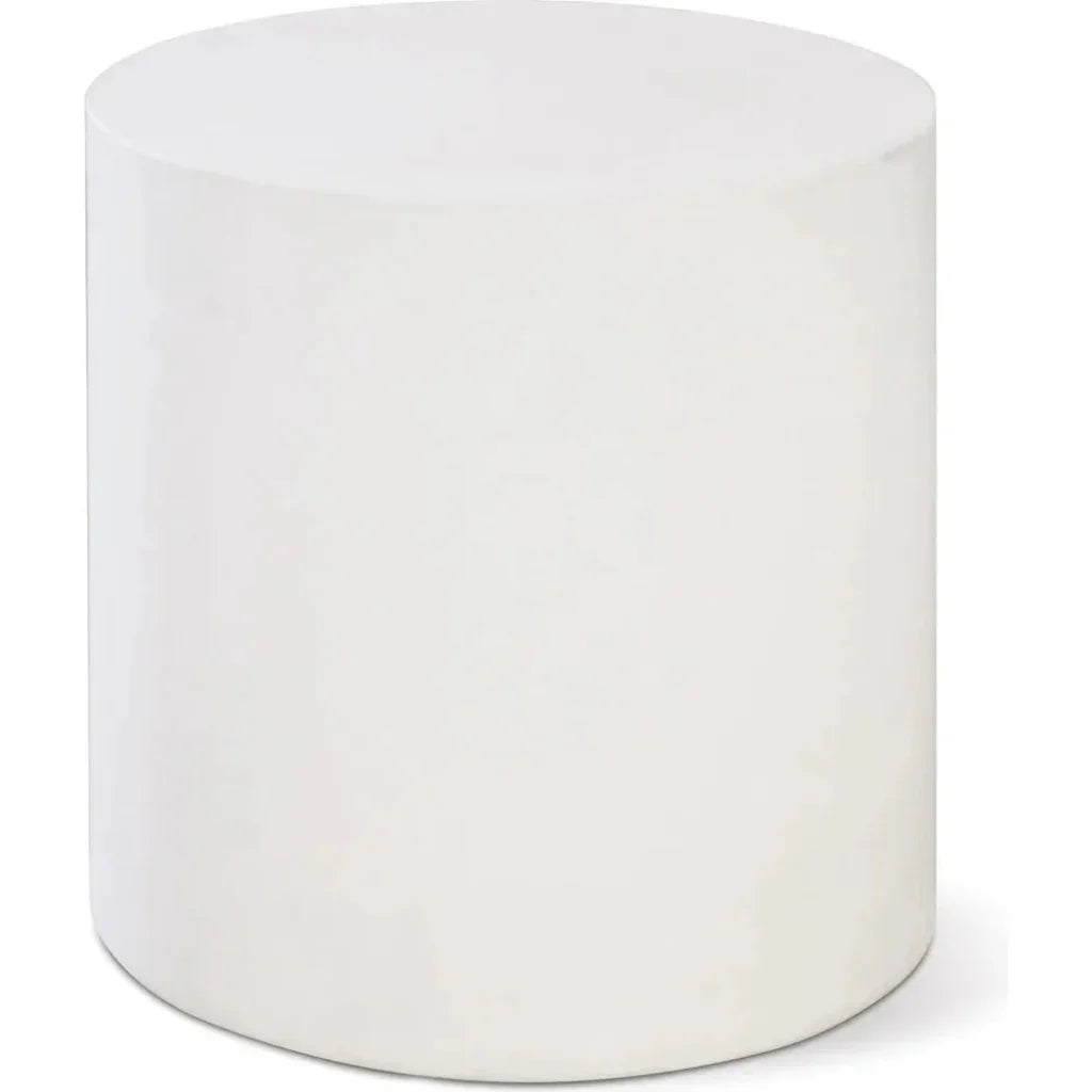Bill Accent Table - Ebony White Outdoor End Table