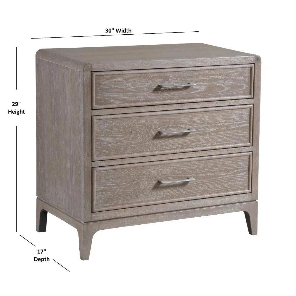 Bodhi 3-drawer Nightstand with USB