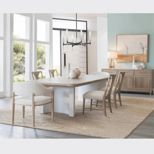 Bodhi Rectangular Dining Table with Chair 7PC