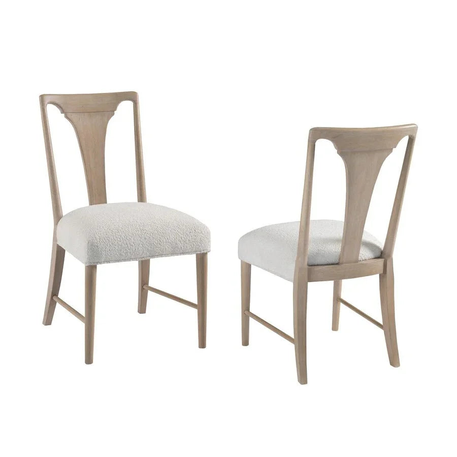 Bodhi Slat Back Performance Fabric Side Chair 2PC