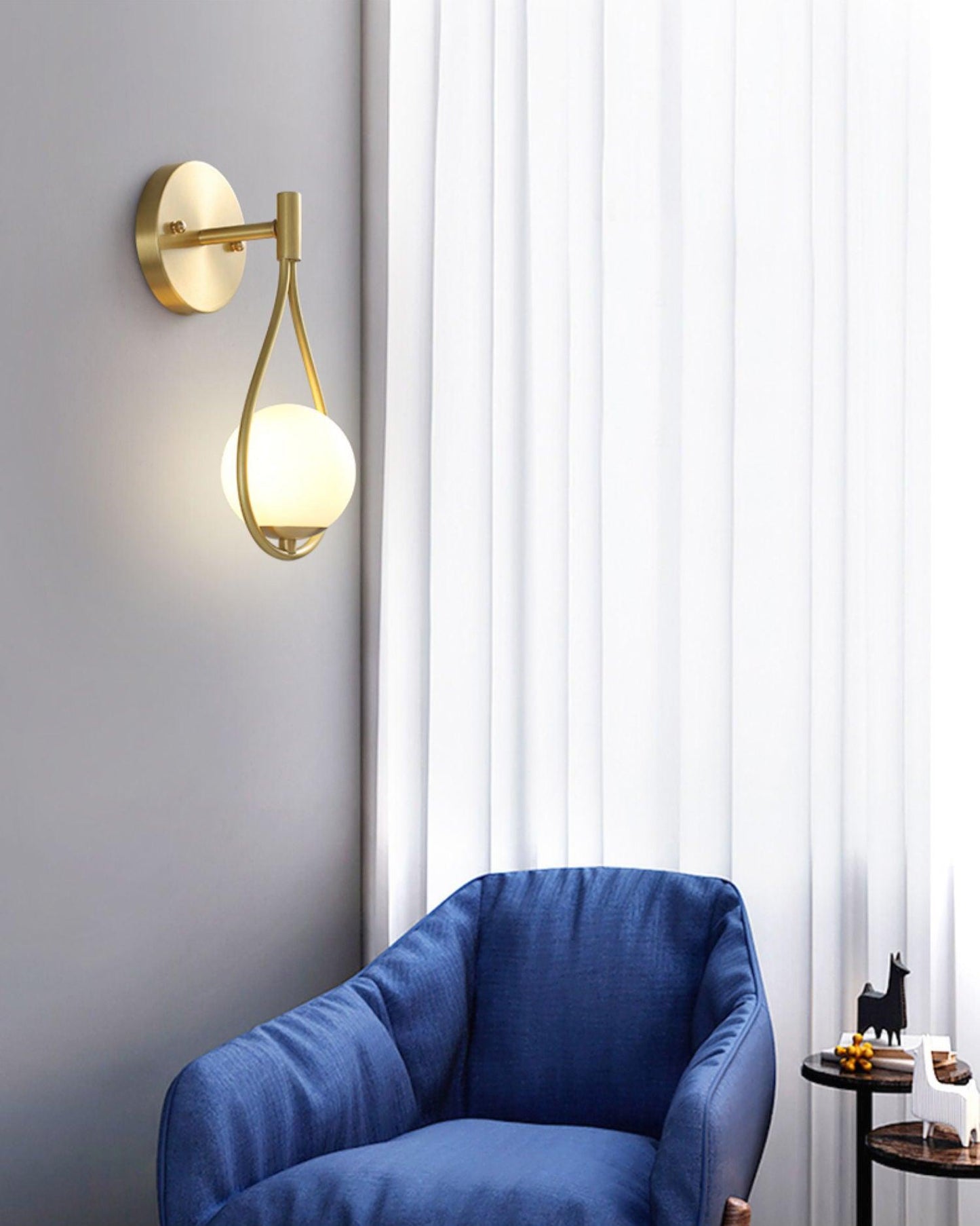 Brass Vanity Wall Lamp 5.3"