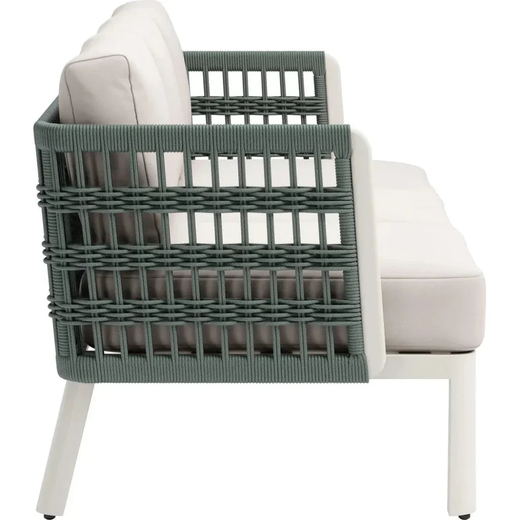 Bridgehampton White Sofa Washable Cushion