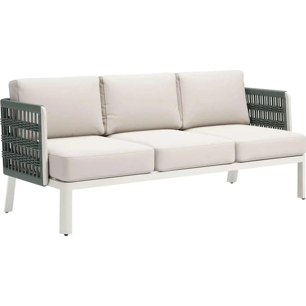 Bridgehampton White Sofa Washable Cushion