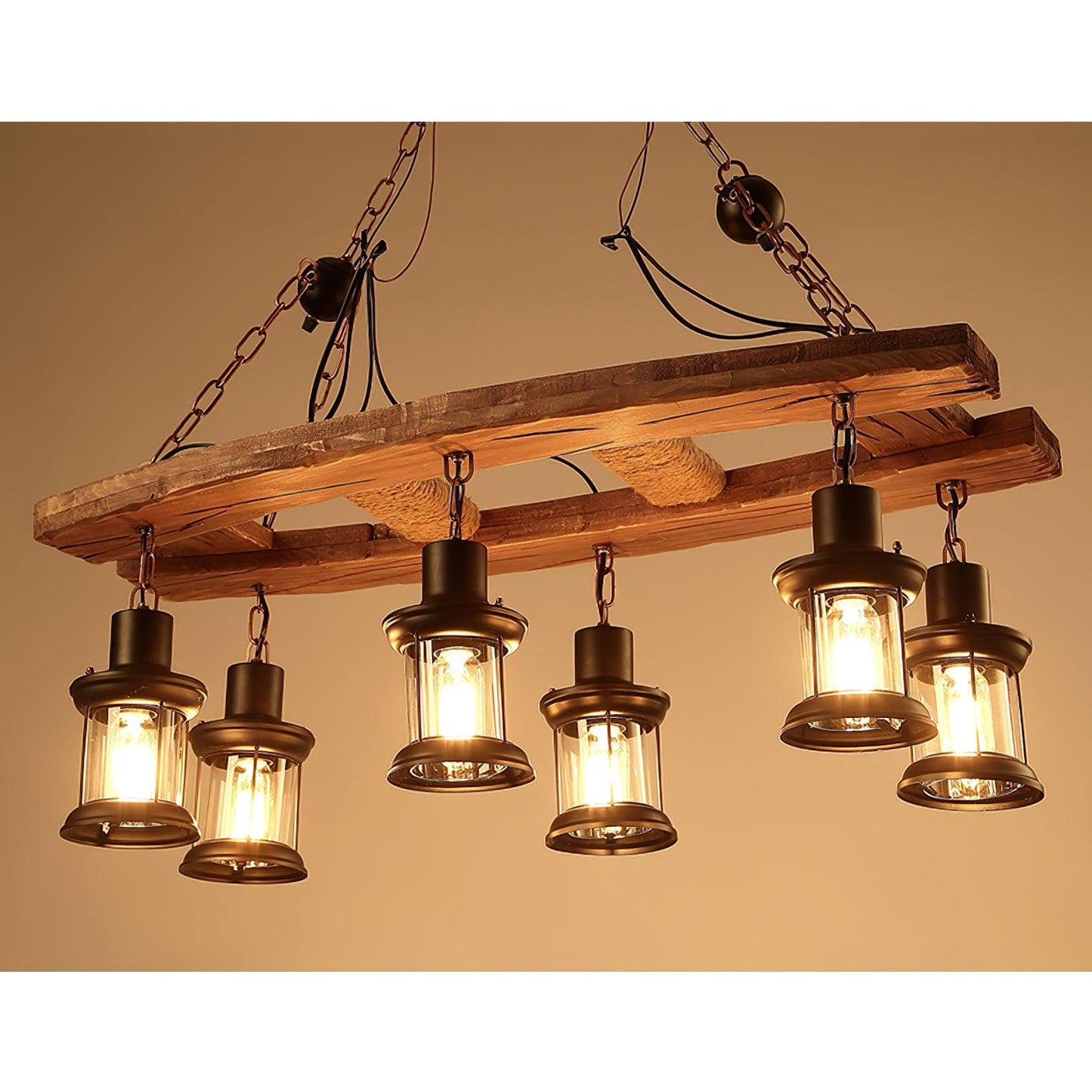Bucher 6 - Light Kitchen Island Geometric Chandelier 31.5"