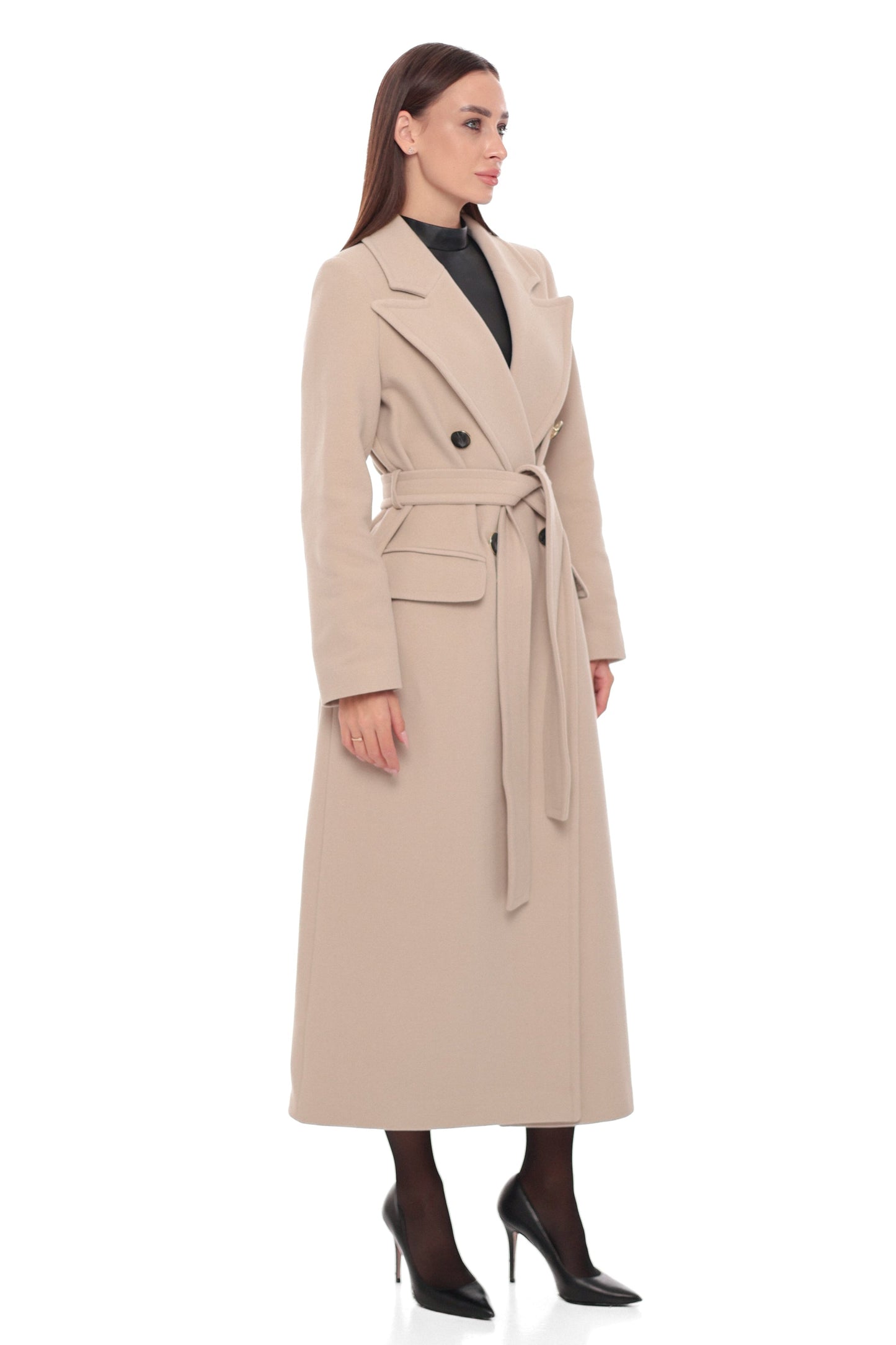 Pre-Order. Re-Stock Ships April 15, 2026. Stella Wool Blend Overcoat