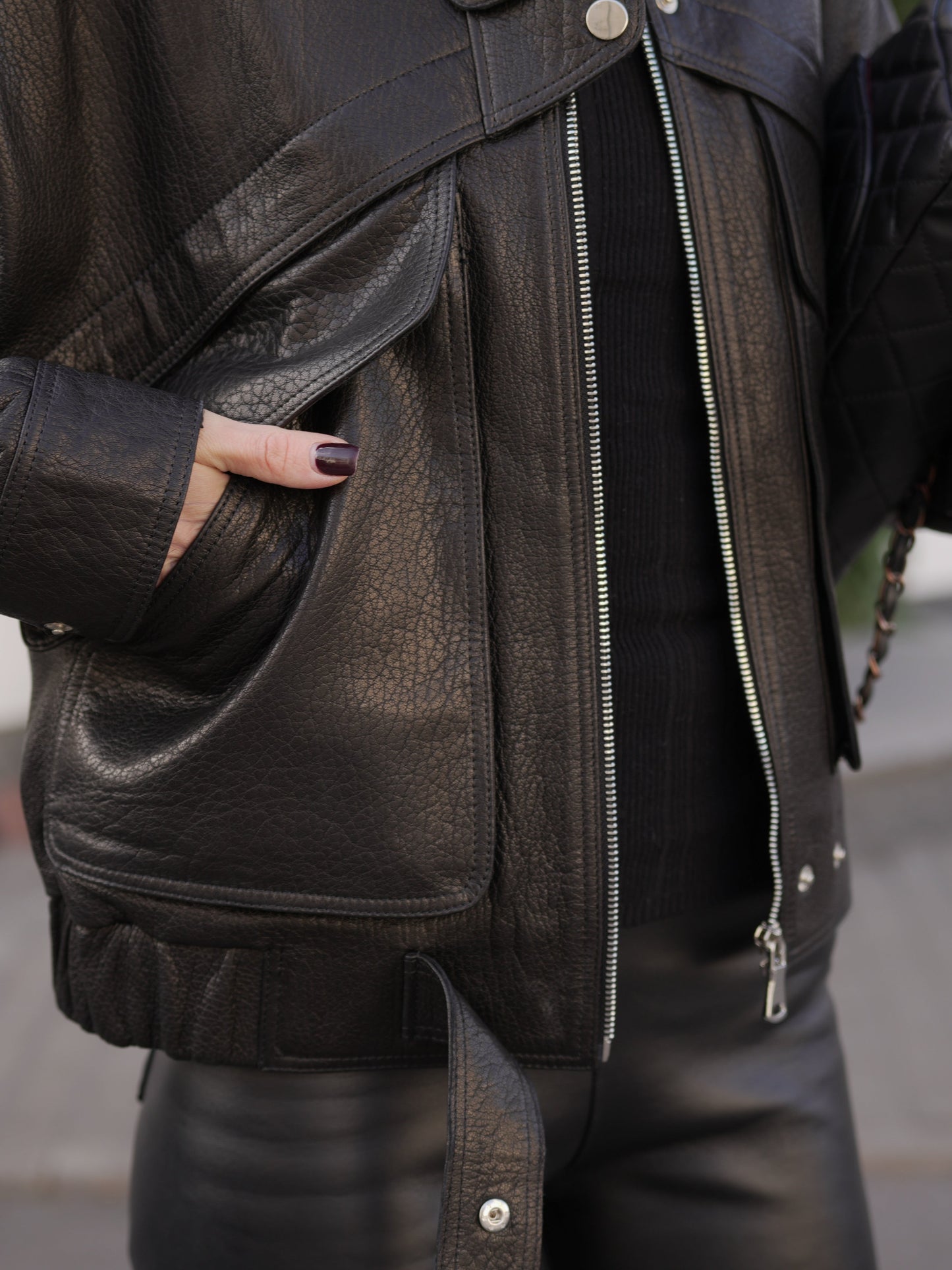 Jumbo Genuine Leather Jacket