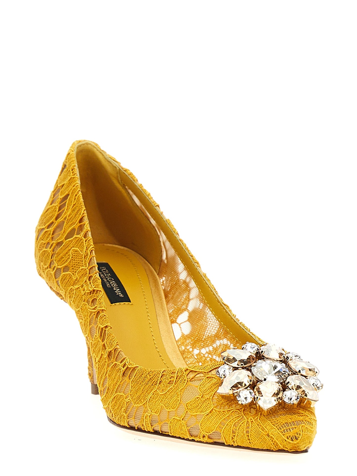 Dolce & Gabbana Bellucci Crystal Lace Pumps