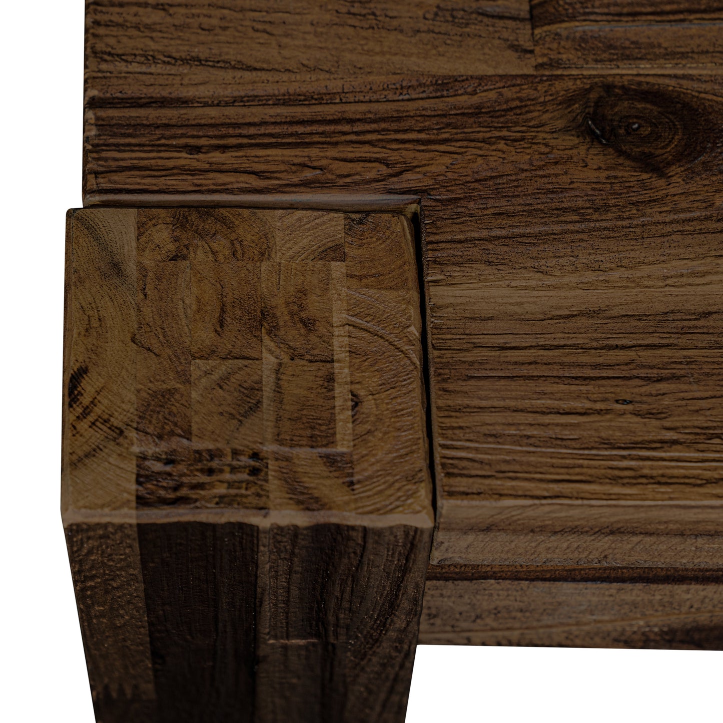 EAST WEST FURNITURE - CNAB7-77-47 - 7-Pc Dinette Room Set- 6 Dining Chairs and Rectangular Dining Table - Light Sable Linen Fabric Seat and High Chair Back (Distressed Jacobean Finish)