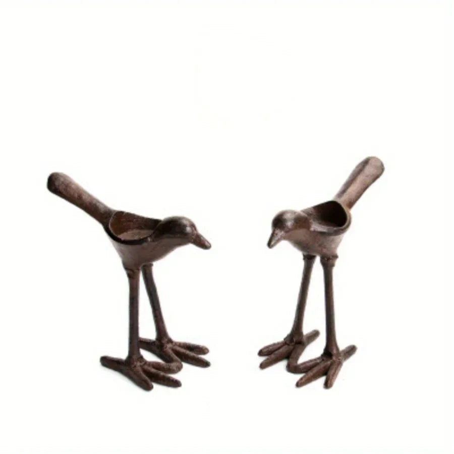 Heritage Cast Iron Candlestick Holders – Set of 2