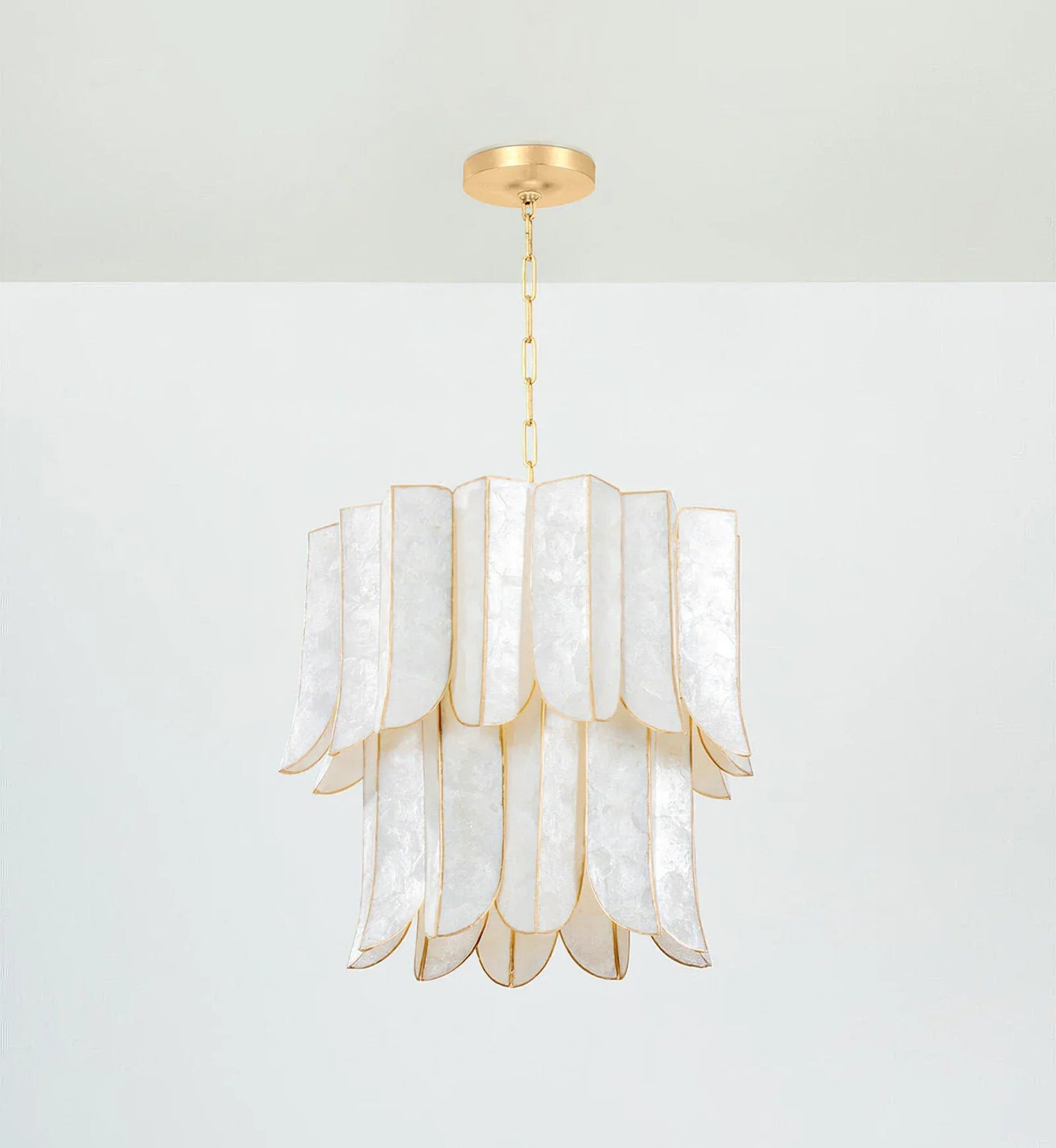 Cartagena Vintage Gold Leaf Chandelier