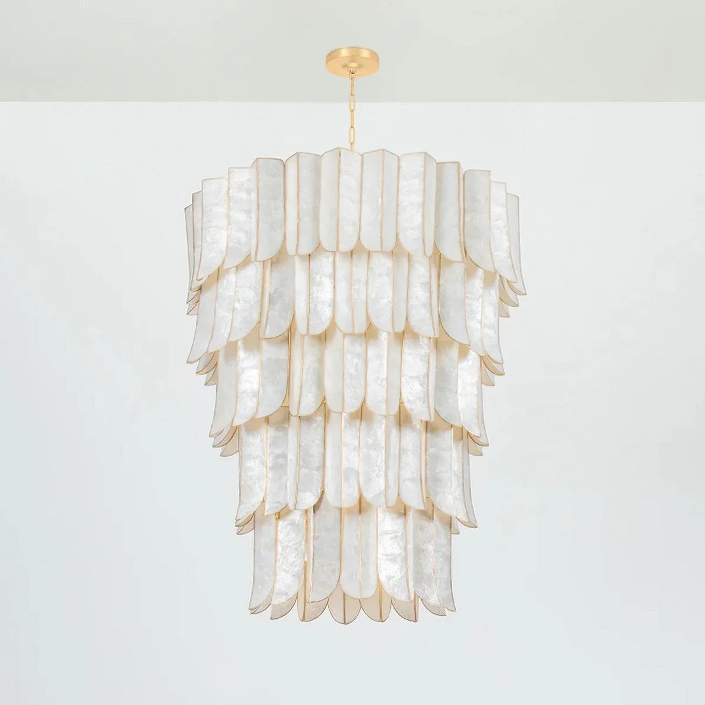 Cartagena Vintage Gold Leaf Chandelier