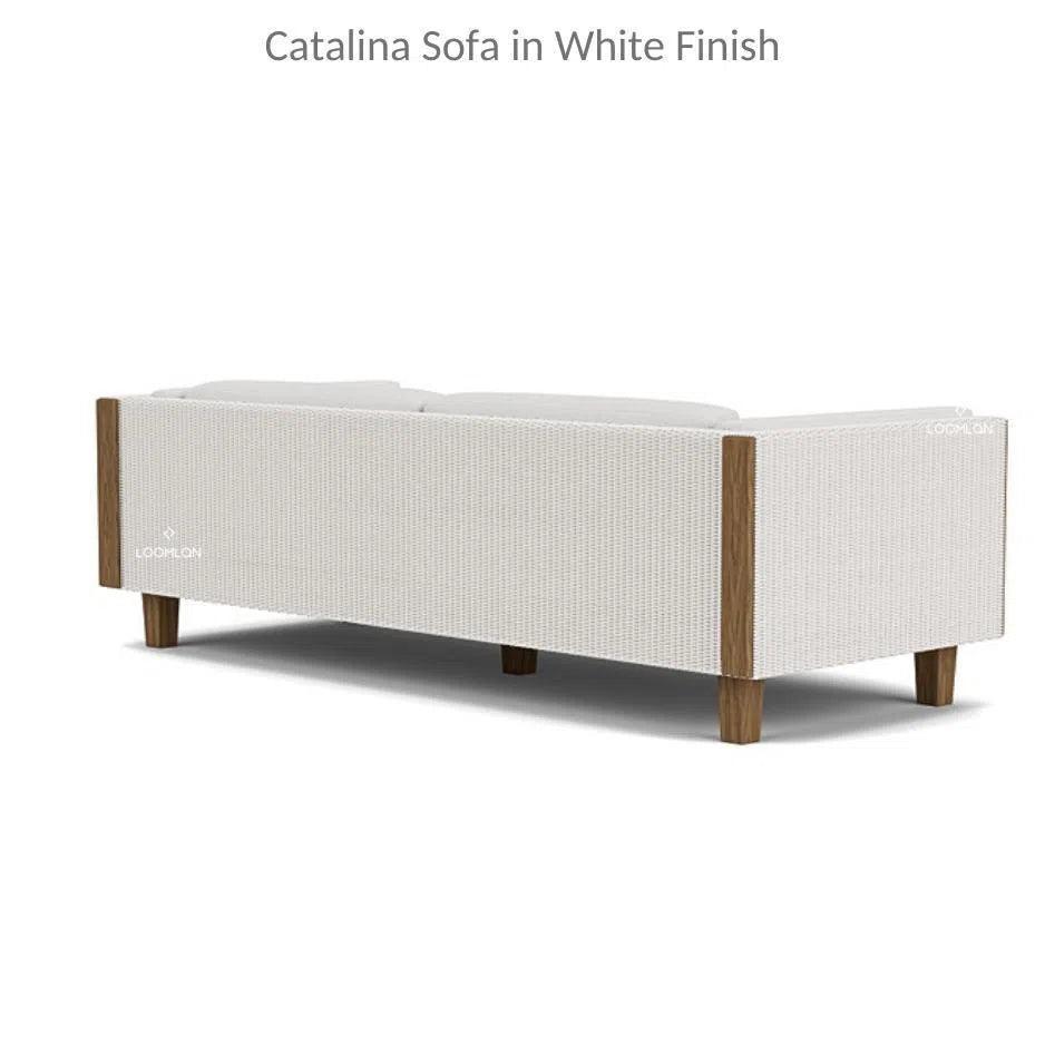 The Catalina Lloyd Loom Wicker Lounge 7-Piece Set - Luxury Sofa Chairs & Ottomans