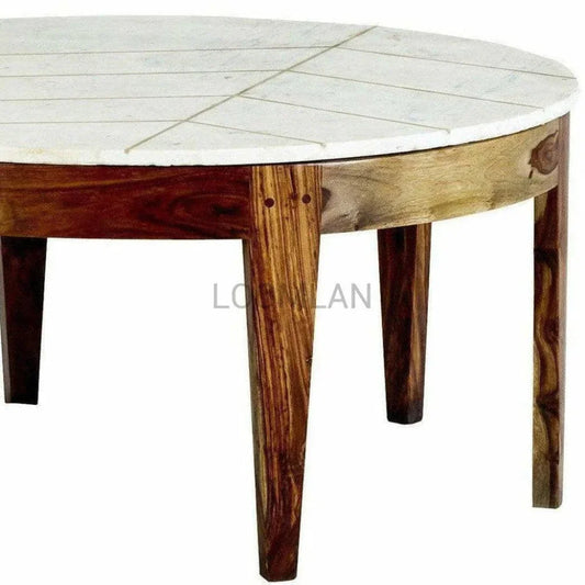 Cendric White Marble Top Coffee Table