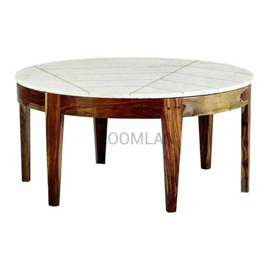 Cendric White Marble Top Coffee Table