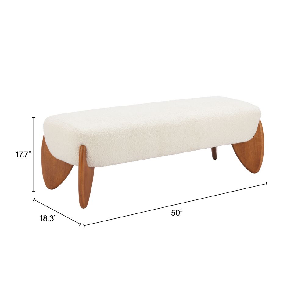 Charm Textured Fabric Bedroom Bench