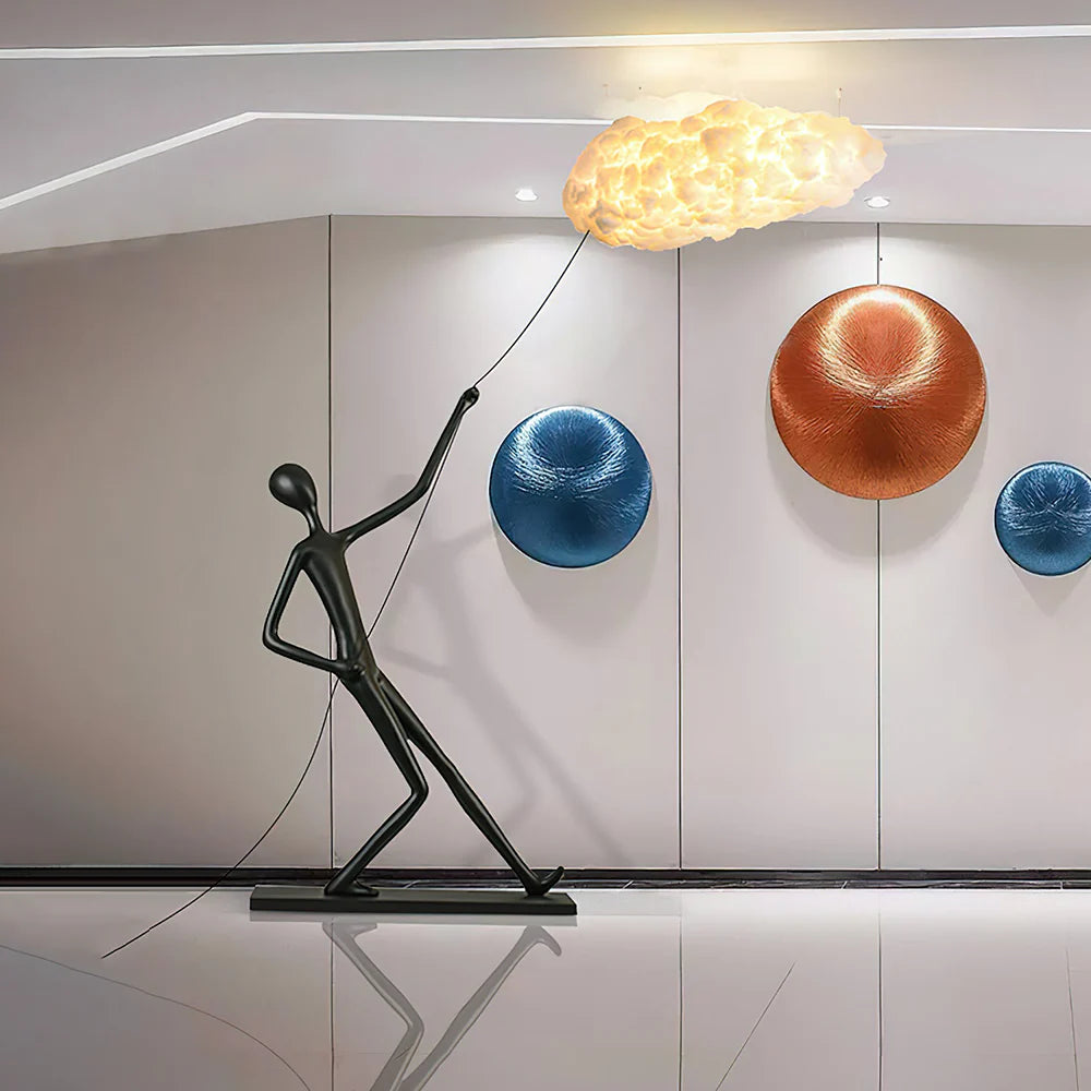 Chasing Sculpture Clouds Floor Lamp
