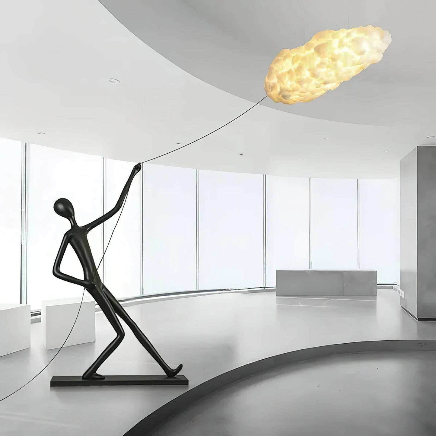 Chasing Sculpture Clouds Floor Lamp