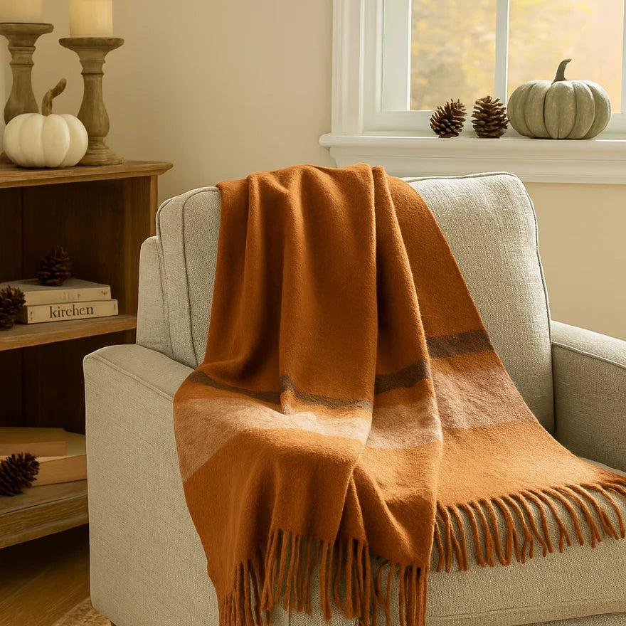 The Hunt Country Striped Wool Throw