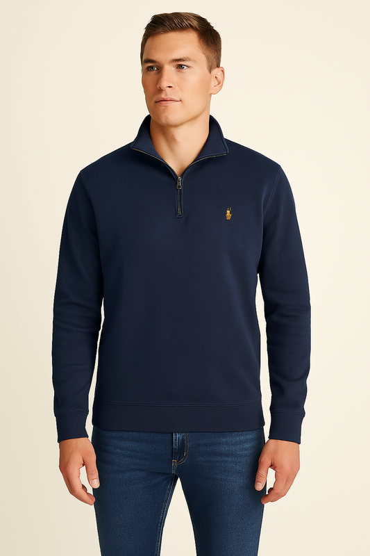 Polo Ralph Lauren Mens Big and Tall Estate-Rib Quarter-Zip Pullover, Size 2LT