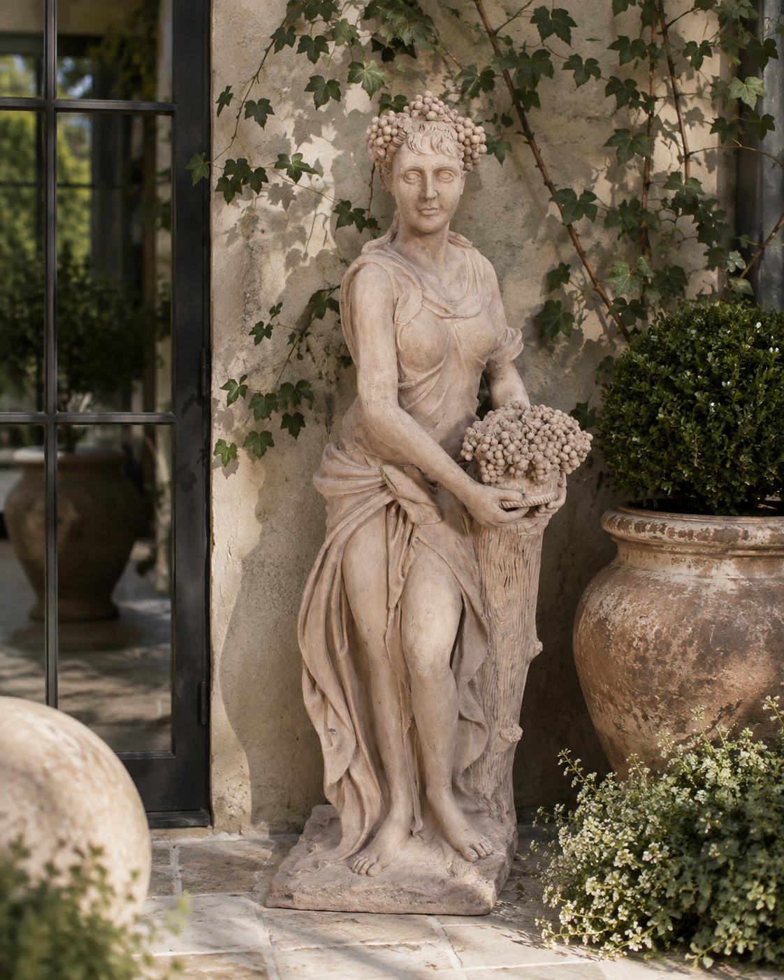 The Designer's Courtyard Collection | Autumn Roman Stone Garden Statue
