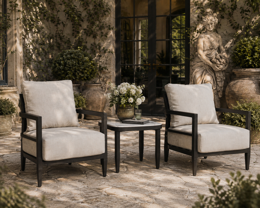 The Designer's Courtyard Collection | Montclair Outdoor Patio Conversation Set