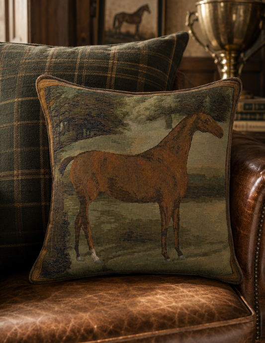 The Alezan Equestrian French Tapestry Cushion