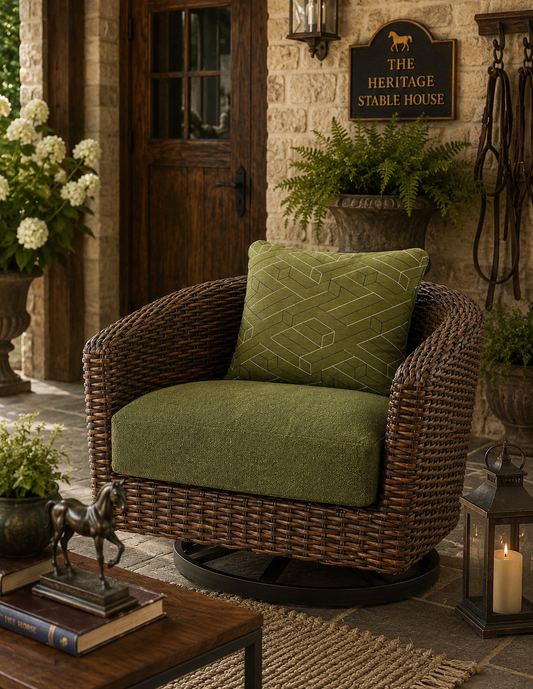 The Horizon Garden Swivel Lounge Chair