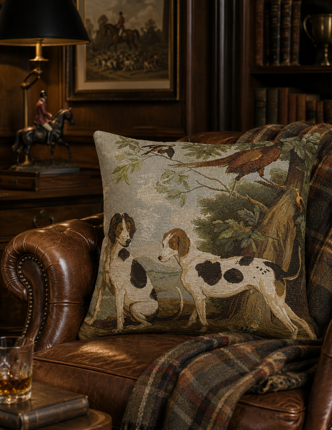 The Royal Hunt French Tapestry Pillow