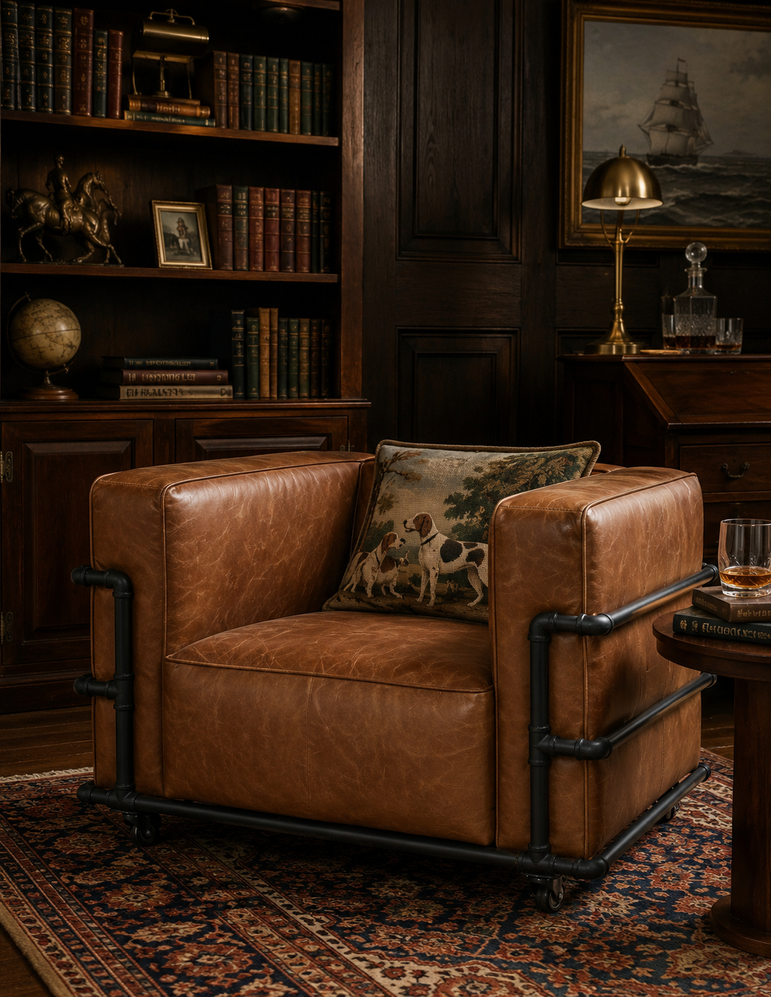 The Harrington Italian Leather Club Chair