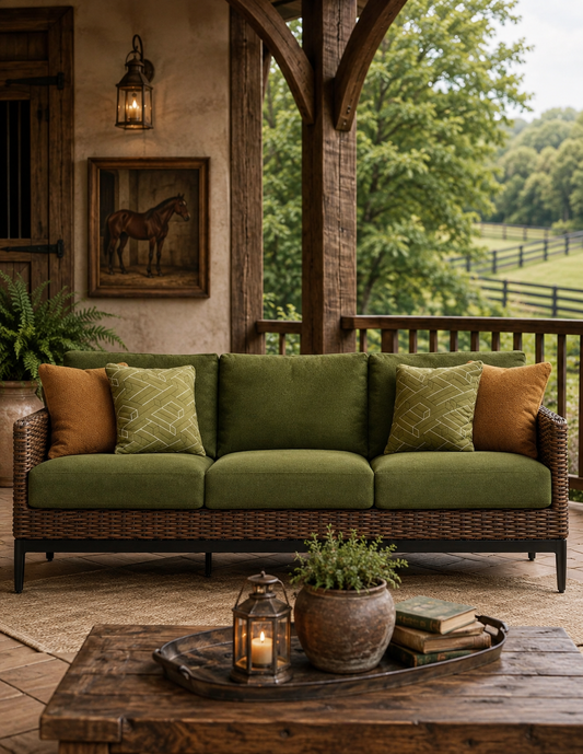 The Horizon Garden Woven Sofa