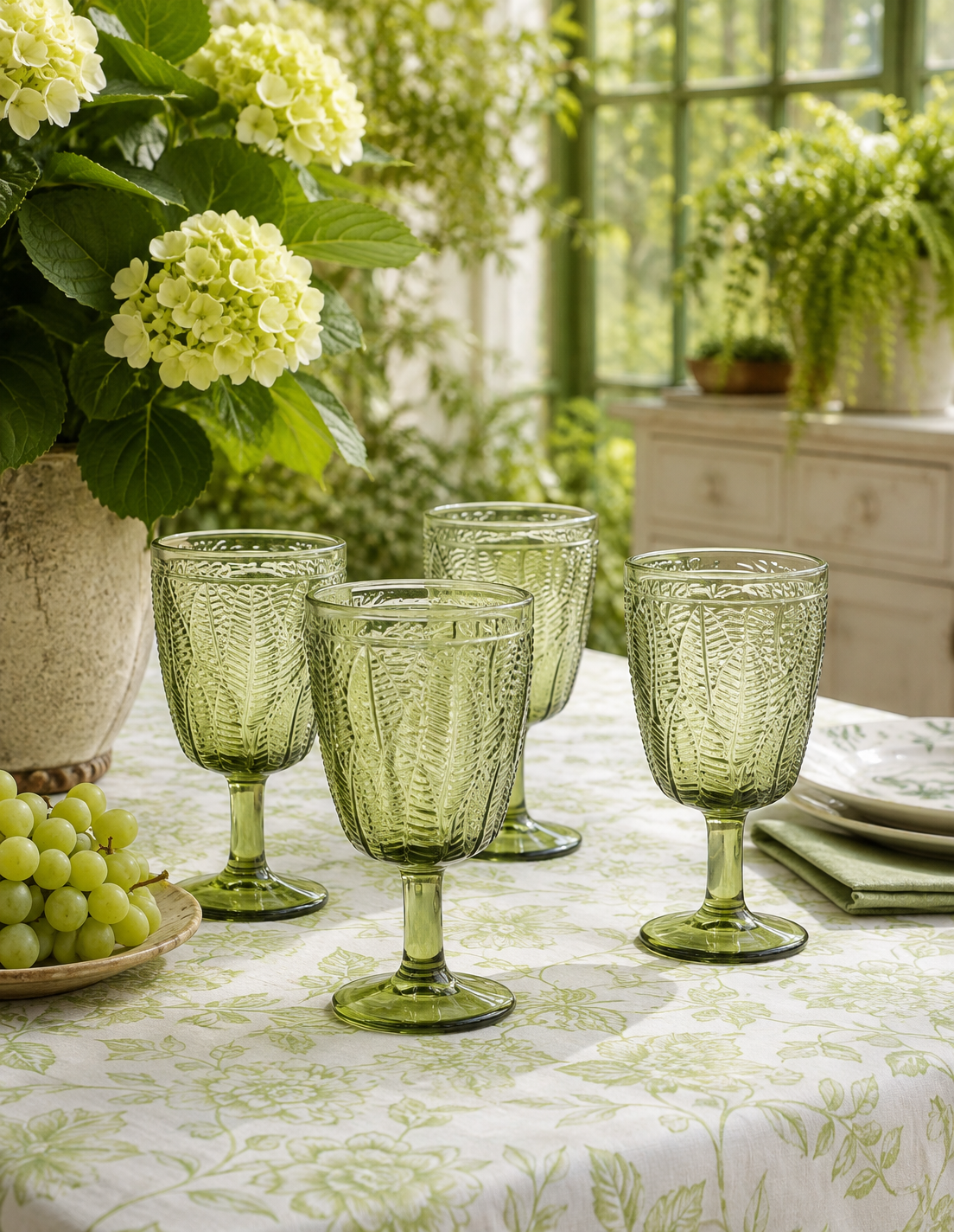 The Olive Grove Botanical Goblets — Set of 4
