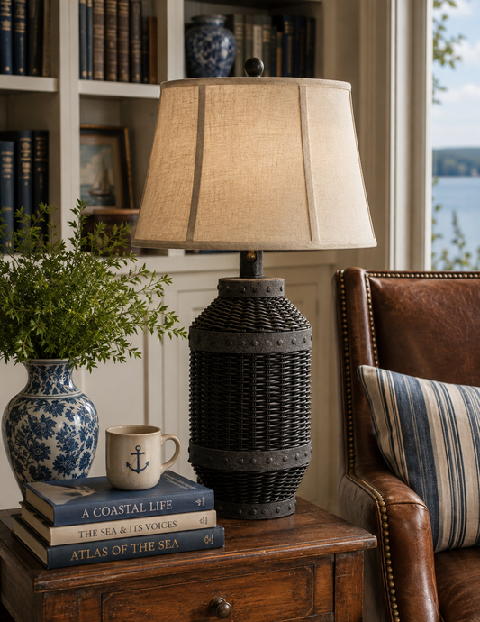 The Mariner Woven Table Lamp