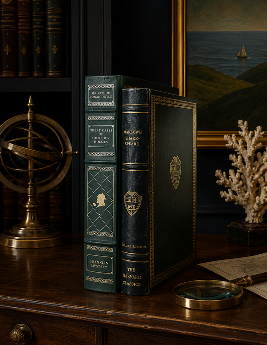 The Verdant Library | Vintage Green & Gilt Literary Volumes