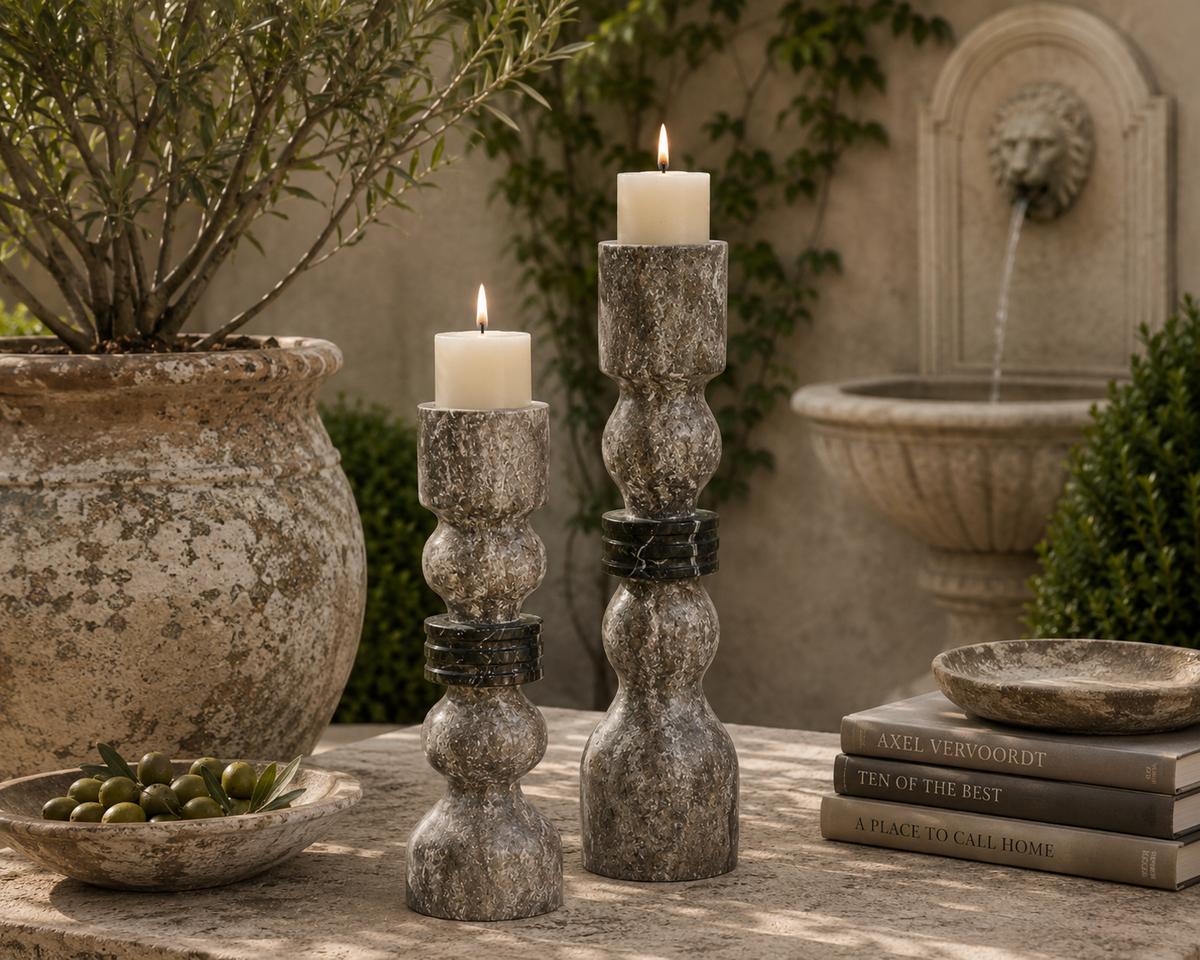 The Cavern Stone Candleholder