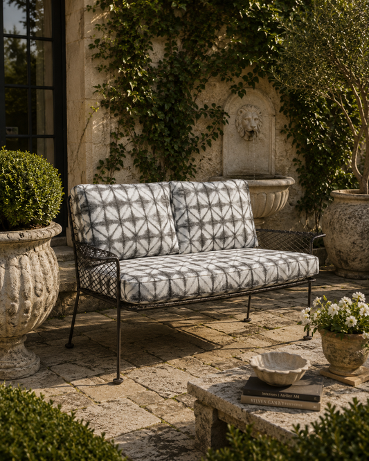 The Keppel Indoor–Outdoor Steel Loveseat