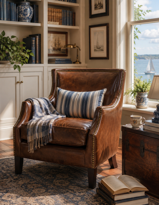 Ashbourne Heritage Leather Club Chair