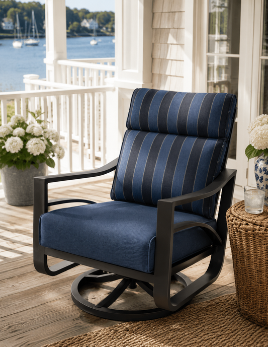 Ashbourne Aluminum Swivel Rocking Lounge Chair