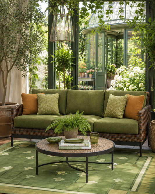 The Horizon Garden Woven Sofa