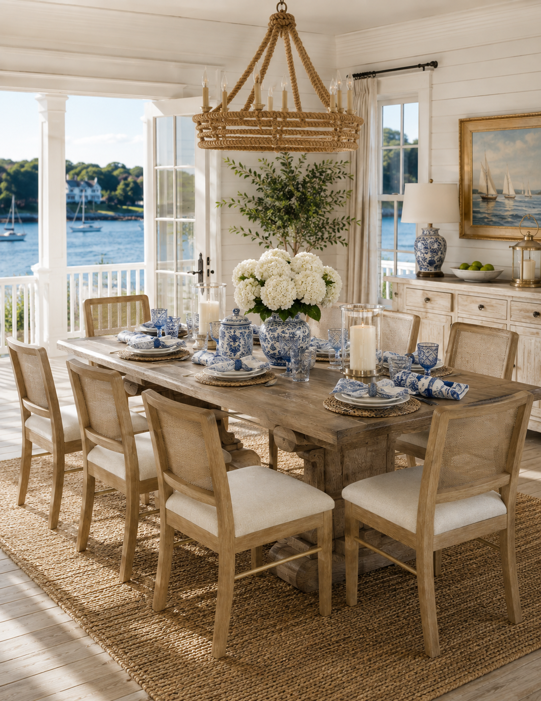 The Newport Cane Back Dining Chair
