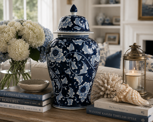 The Portsmouth Blue & White Ginger Jar