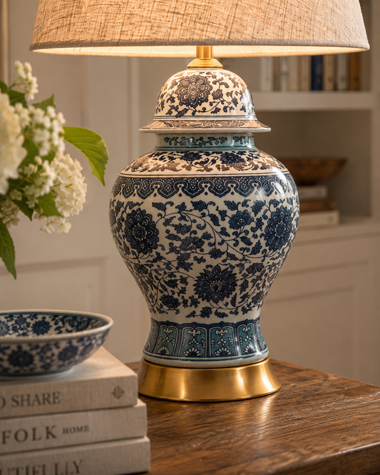 The Imperial Bloom Porcelain Table Lamp