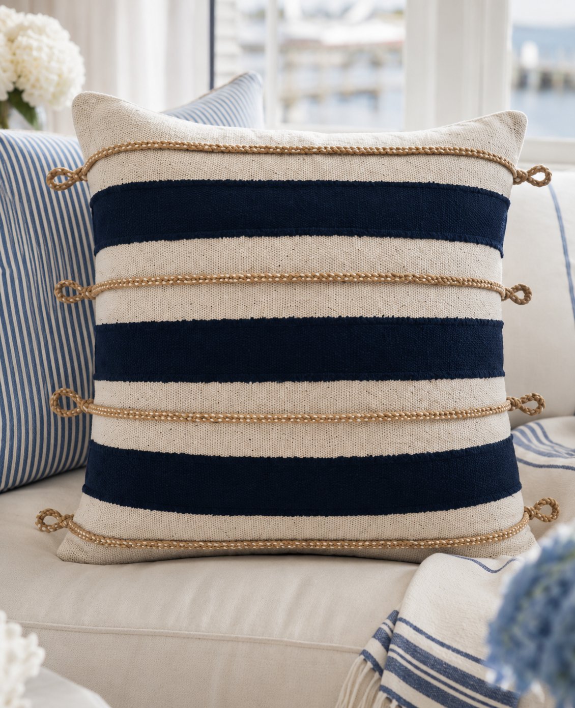The Mariner Rope Knot Throw Pillow