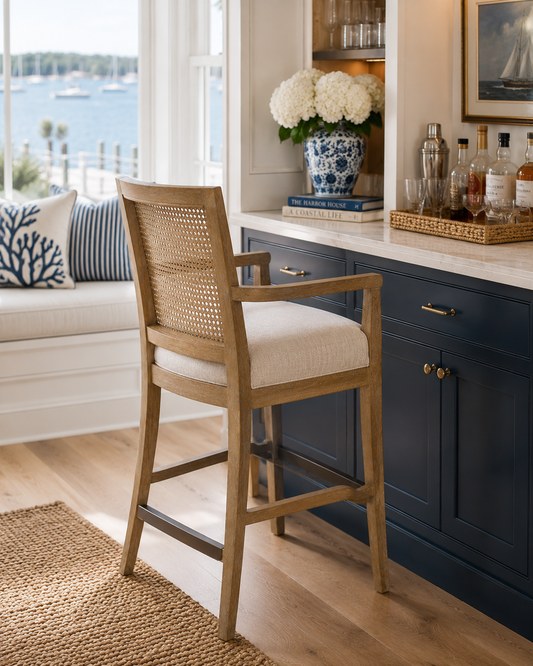 Ashbourne Cane Back Counter Stool