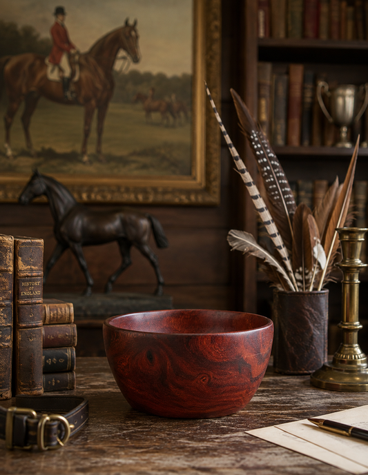 Hand-Carved Zambezi Teak Pinch Bowl