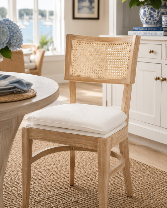Ashford Cane Back Dining Chair with Cushioned Seat