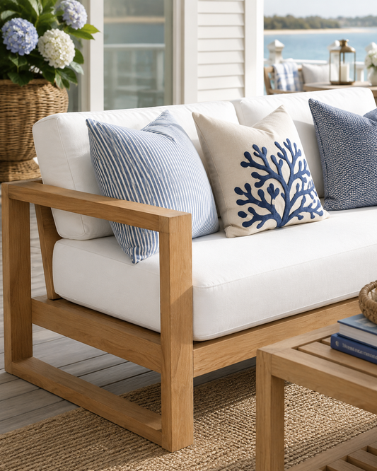 Ashbourne Estate Teak Outdoor Sofa