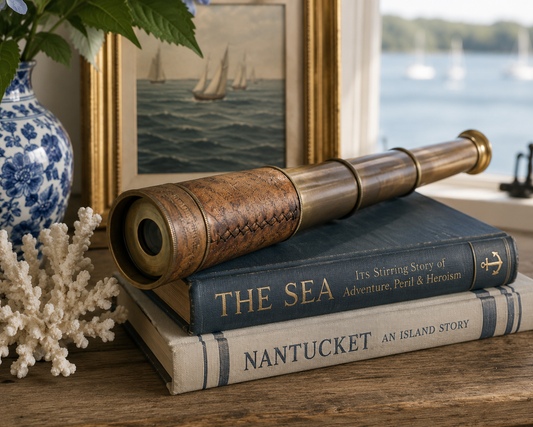 Harbormaster Brass Spyglass with Rosewood Display Box